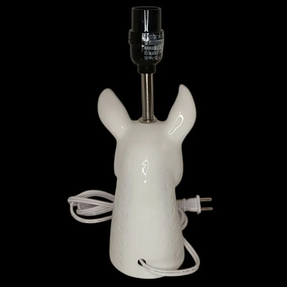 Llama Alpaca White Ceramic Table Lamp From Target 12